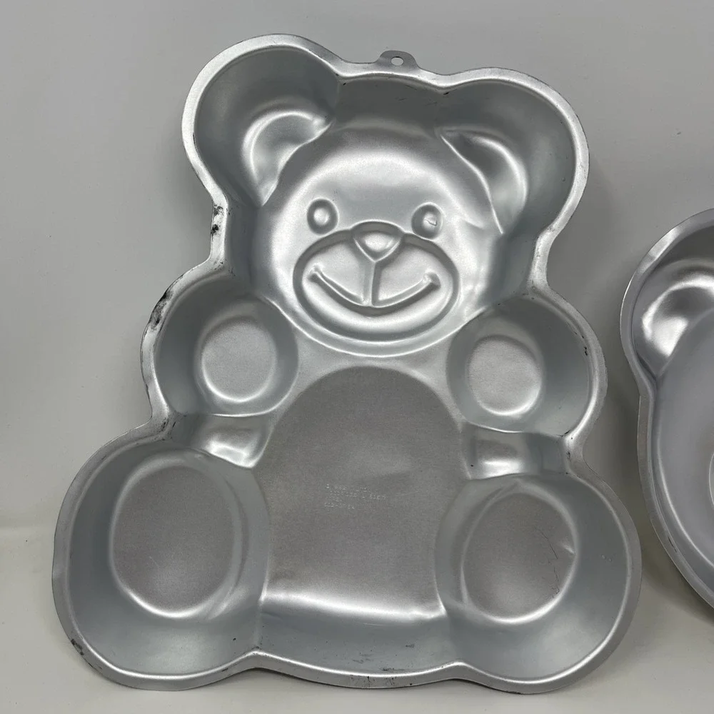 Lot Of 2 Wilton Cake Pans Teddy Bears Vintage